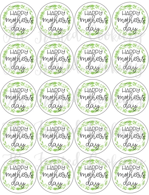 Happy Mother's Day Circle Tag