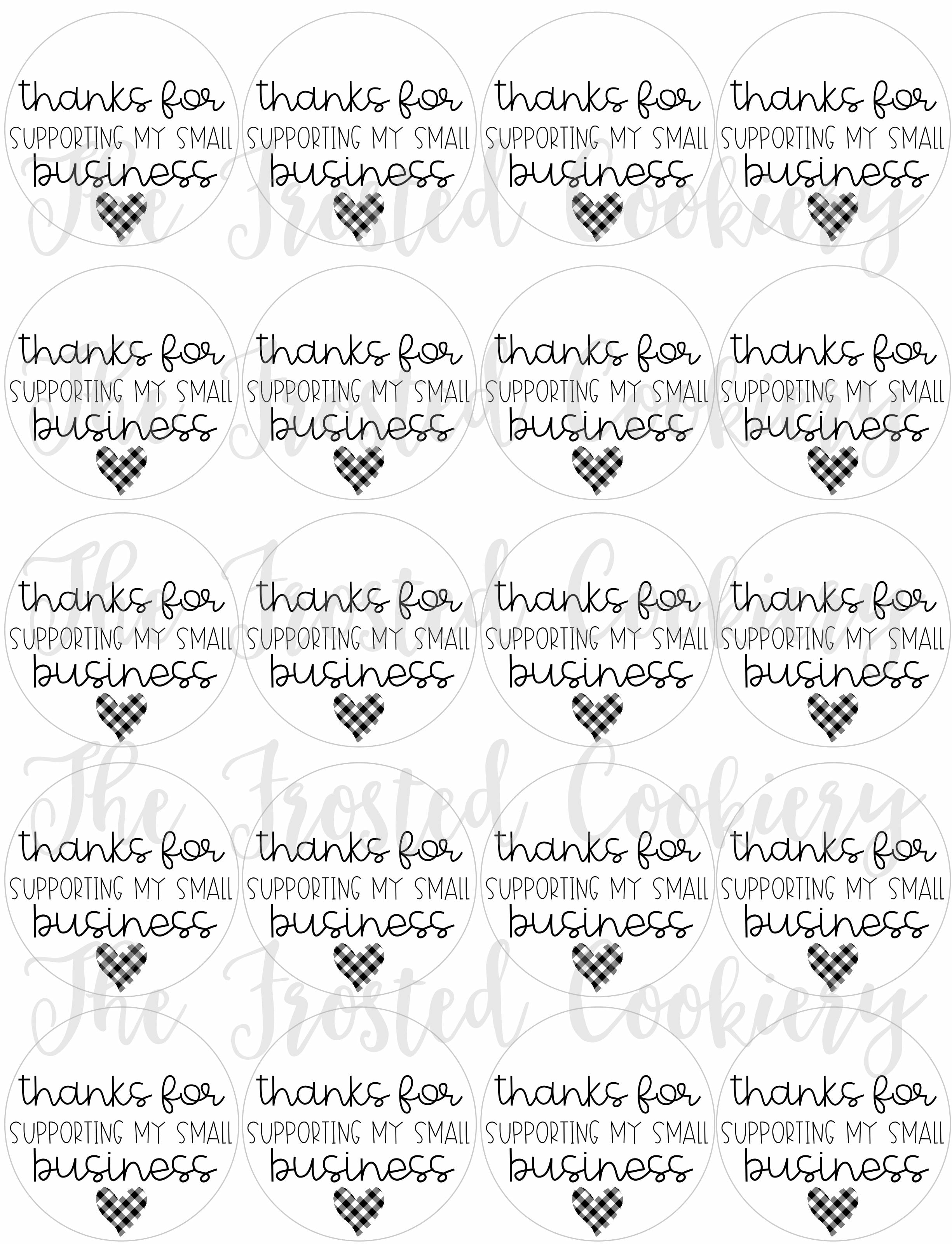 Free Printable Thank You For Your Business Tag { Business